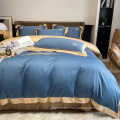 Luxury bedsheet bedding set 100 cotton hotel embroidered